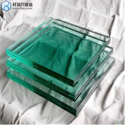 ISO 인증 건물 안전 laminated Glass 6.38-42.30mm 평면 닦은 가장자리 작업