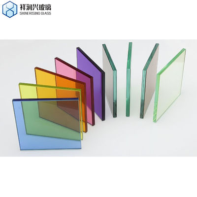 ISO 인증 건물 안전 laminated Glass 6.38-42.30mm 평면 닦은 가장자리 작업
