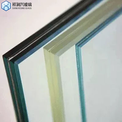 ISO 인증 건물 안전 laminated Glass 6.38-42.30mm 평면 닦은 가장자리 작업