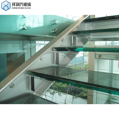 단단한 구조 6.38mm/8.38mm 계단/입구 건물용 선명한 색상 가루 유리