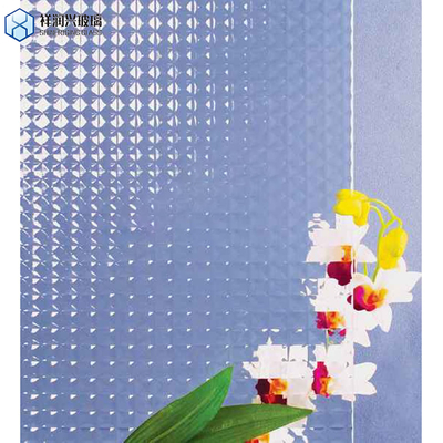 6mm 와이어드 맑은 청동 무늬 형상판 유리 중국 스타일의 가정 장식