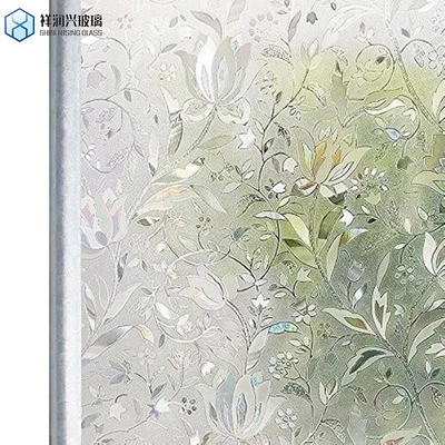 CE 인증을 위한 고체 4mm 맑은 색조 색상 조각 장식 패턴 유리