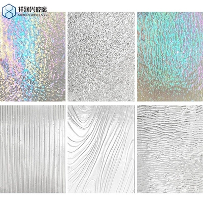 4mm 5mm 6mm 8mm 가구 유리 얼어붙은 사틴 산이 새겨진 뒤쪽 페인트 래크