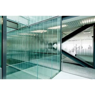 8mm Frosted tempered Glass Frameless Balustrade 계단 발자국 laminated 기술