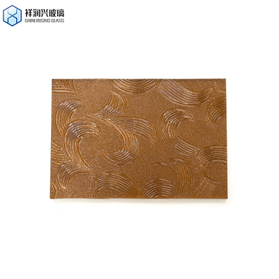 사용자 지정 패턴 벽장 장식 3mm 3.2mm 4mm 갈색 웅진 유리