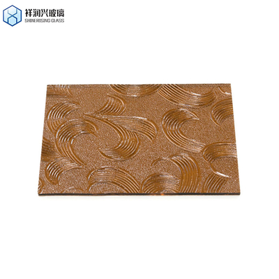 사용자 지정 패턴 벽장 장식 3mm 3.2mm 4mm 갈색 웅진 유리