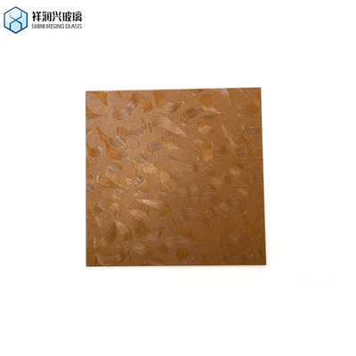 사용자 지정 패턴 벽장 장식 3mm 3.2mm 4mm 갈색 웅진 유리