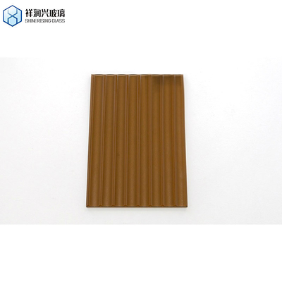 4-6mm 맑은 색상 꽃 패턴 유리 샤워 스크린 창문 주방 갈색 웅진 유리
