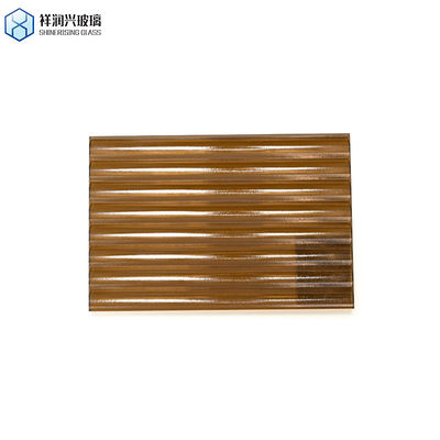 가구용 맞춤형 패턴 컬러 유리 두께 3mm 4mm 5mm 브라운 엠보스 된 유리