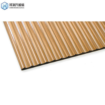 가구용 맞춤형 패턴 컬러 유리 두께 3mm 4mm 5mm 브라운 엠보스 된 유리