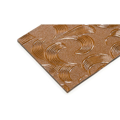 평평한 닦은 가장자리 작업 3-8mm 색칠 된 색상 패턴 건설용 반사 유리