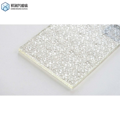 4mm 5mm 6mm 맑은 색상 패턴 유리 / 직물 패턴 유리 평면 닦은 가장자리 작업