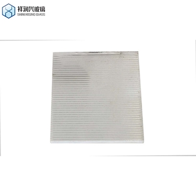 4mm 5mm 6mm 맑은 색상 패턴 유리 / 직물 패턴 유리 평면 닦은 가장자리 작업