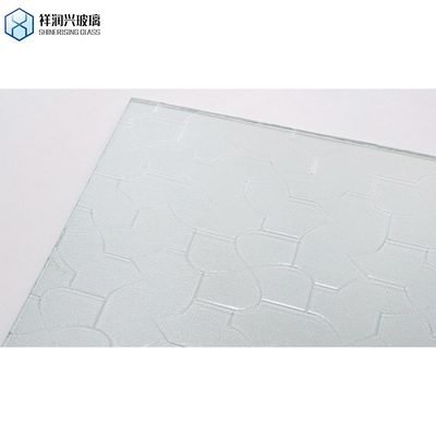 CE 인증 2023 디자인 맑은 청동 Bambu Leaves 패턴 유리 창문 장식