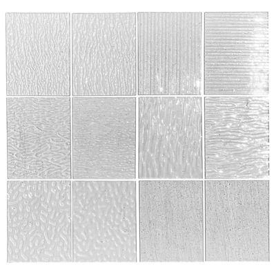 3mm 4mm 5mm 카라타치 빌딩 나시지 플로라 패턴 유리