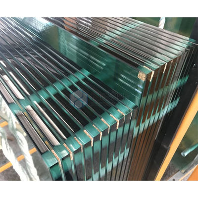 건축 프로젝트용 평면 닦은 가장자리 3mm-25mm 결정 맑은 온화 유리 장