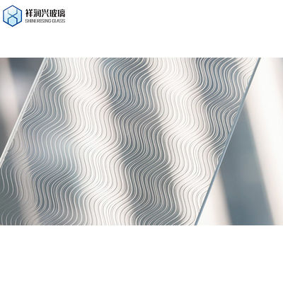 10mm 12mm 맑은 패턴 최고 온화 유리 울타리 패널 경화 된 가루 된 유리