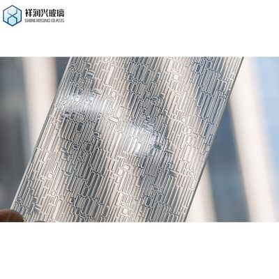 3mm 4mm 5mm 10mm 얼음 유리 맑은 모루 패턴 유리 색칠 장식용 템퍼드 좁은 톱니 물결 플루트 건물 유리