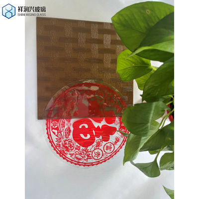 맑은 초명 Muro 청동 회색 Muro Karatachi Nashiji 패턴 유리 욕실