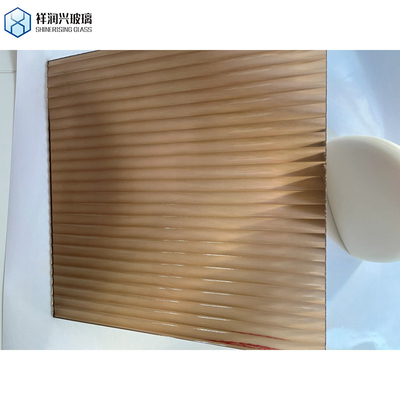 패턴 유리 브라운 5mm/6mm 청동 회색 신칠라 조각 유리 최종 프로젝트