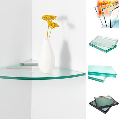 건축용 온화 유리 3mm-19mm 맑은 색조 회색 청동 가루화 강화