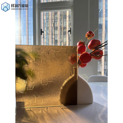 플로트 글래스 제조용 브라운/브론즈/암버 카라타치 컬러 패턴 유리