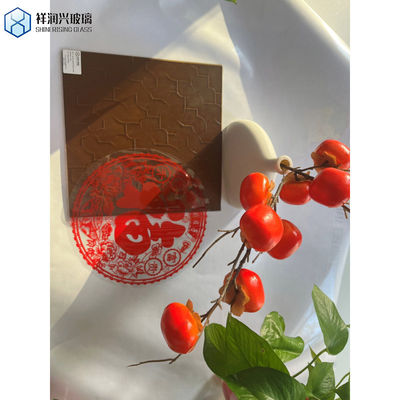 플로트 글래스 제조용 브라운/브론즈/암버 카라타치 컬러 패턴 유리