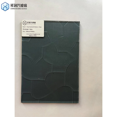 3mm 4mm 6mm 회색 염색 모루 패턴 템퍼드 글래스 울타리 패널 튼튼한 플루트 모루 회색 염색 템퍼드 샤워 글래스