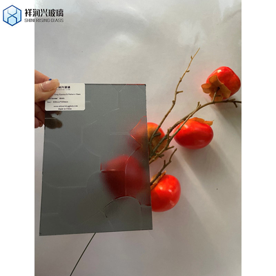 3mm 4mm 6mm 회색 염색 모루 패턴 템퍼드 글래스 울타리 패널 튼튼한 플루트 모루 회색 염색 템퍼드 샤워 글래스