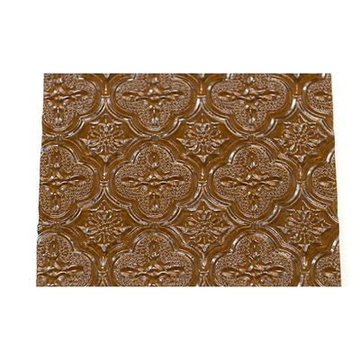 갈색 3-8mm 파란색 회색 청동 미술 조각 유리 모루 미스텔리트 모자이크 플루트 꽃 식물 Bambu Wave Oceanic Pattern Glass