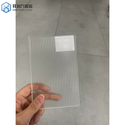 4mm 모루 플로라 밀레니엄 웨이브 다이아몬드 빗물 큐브 낮은 철 온화 등급 창문 패턴 유리