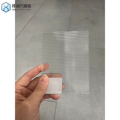 4mm 모루 플로라 밀레니엄 웨이브 다이아몬드 빗물 큐브 낮은 철 온화 등급 창문 패턴 유리