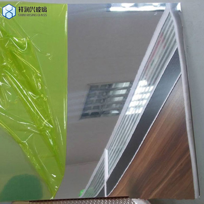 사용자 정의 요청 평면 닦은 가장자리 장식 벽 거울 프레임 없이