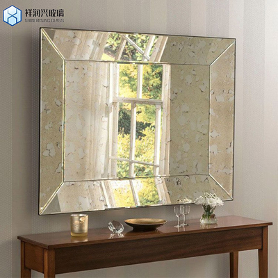 기술 laminated 주문형 벽 장식용 Beveled 거울 유리 스트립