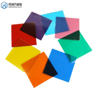 스테인드 글래스 시트 건축물용 색칠 된 플로트 글래스 템퍼드 라미네이트 글래스