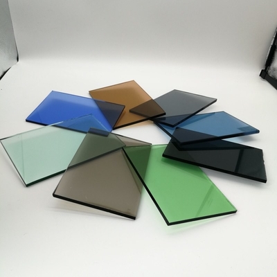 3mm 4mm 5mm 6mm 9mm 10mm 어두운 파란색과 색조 된 플로이트 글래스 반사성 건물 유리 커튼 벽