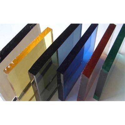 어두운 회색 흑색 색조 플로트 글래스 4mm 3300*2140 3300*2250 laminated CE Certificate