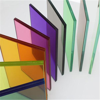 높은 수요 건축 유리 색상/색화 된 템퍼드 글래스 얇은 가장자리와 함께 laminated