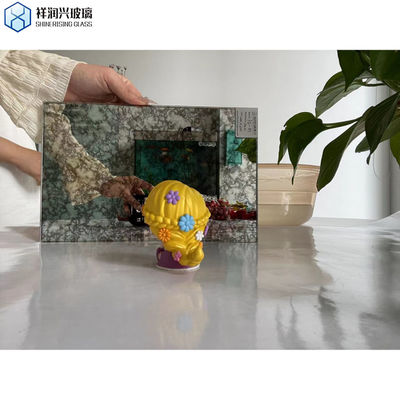 맞춤형 미술 장식 프레임 없는 맞춤형 디자인으로 고대 유리 거울 시트