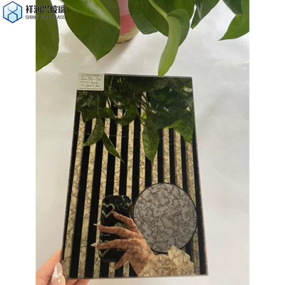 오락 손 거울 유리 고대 벽 거울 3mm 4mm 5mm 직사각형 모양