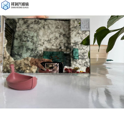 장식 기술용 평면 닦은 가장자리 고대 거울 유리 laminated 4mm 5mm 6mm