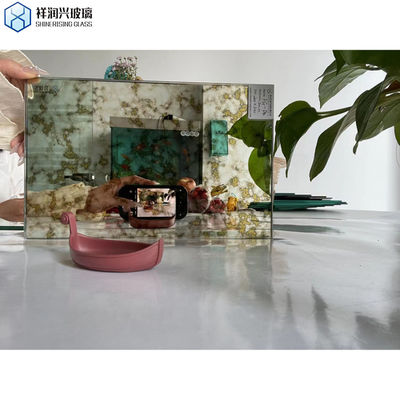 안티크 실버 디모거 터치 센서 LED 욕실 유리 거울