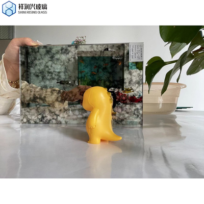 평면 닦은 가장자리 직사각형 3/4/5/6mm 고대 거울 큰 거울 장식 유리