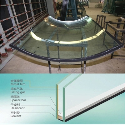 외관 평면 진공 로우 듀플 패널 맞춤형 크기 창문용 단열 유리 패널