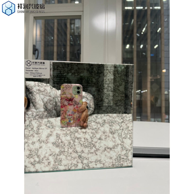 맞춤형 벽돌 타일 유리 고대 거울 시트 SGS 인증 나비 장식