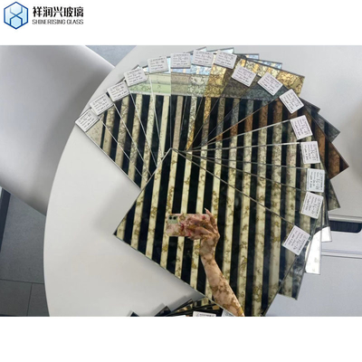 현대 스타일 사용자 정의 욕실 벽 장식용 고대 거울 거울 잎