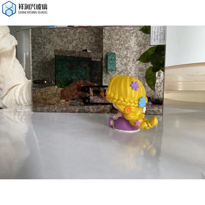 직사각형 고대 거울 유리 벽 거울 가구 장식용 파란색