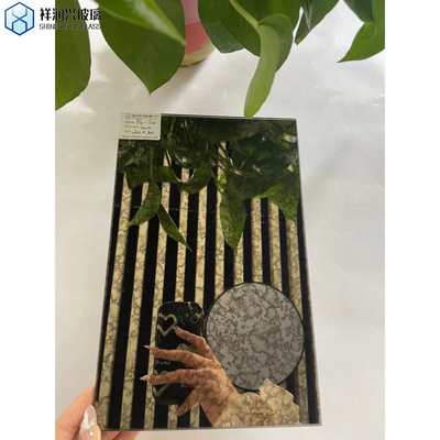 가구 엑스트라 큰 고대 스타일 은 사각형 벽 거울 거실