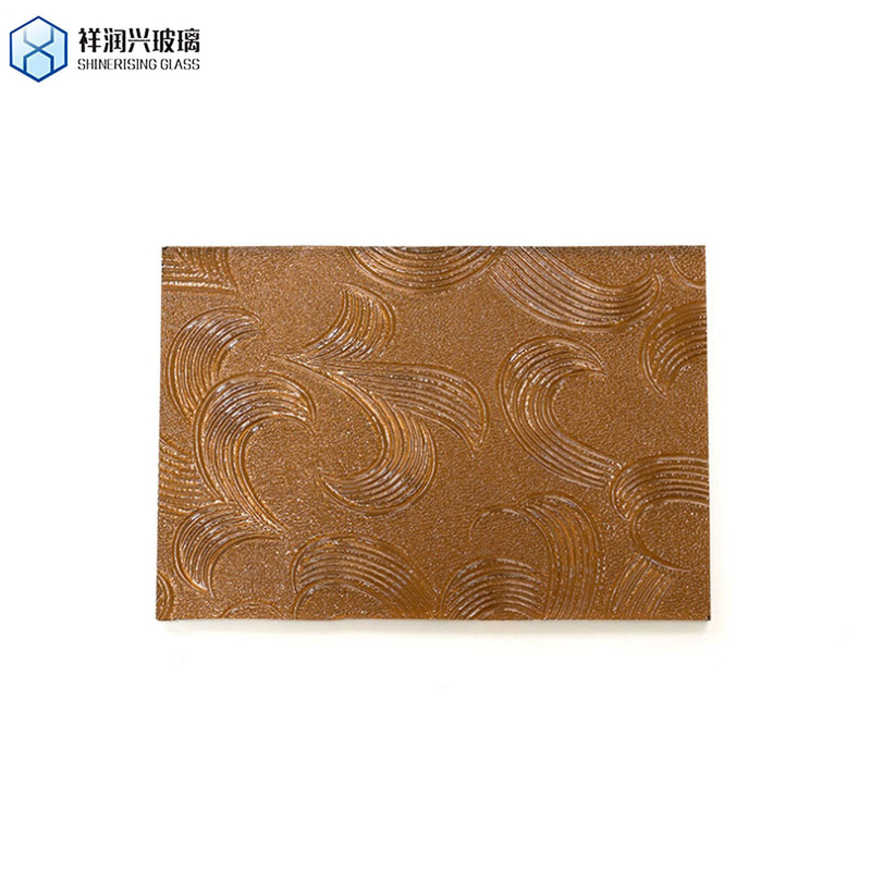 사용자 지정 패턴 벽장 장식 3mm 3.2mm 4mm 갈색 웅진 유리