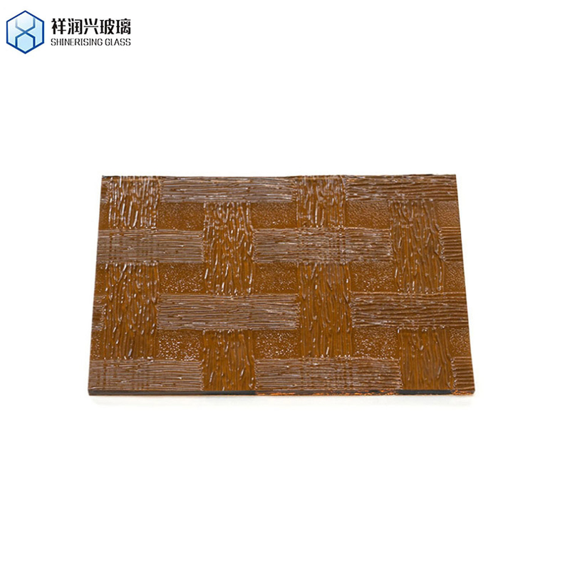 단색 갈색 패턴 유리 빛나는 3mm 5mm 1830*2440 평면 벨기에 스타일